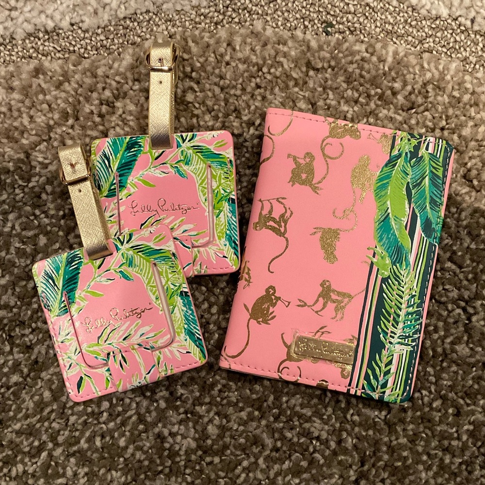 Lilly Pulitzer Passport Holder and Luggage Tags